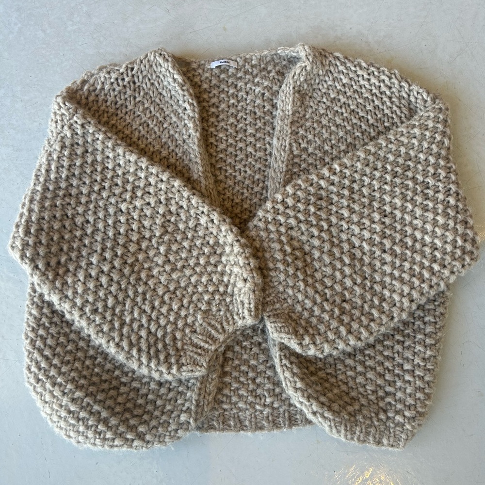Maiami Big Bomber Alpaca cardigan. S/M